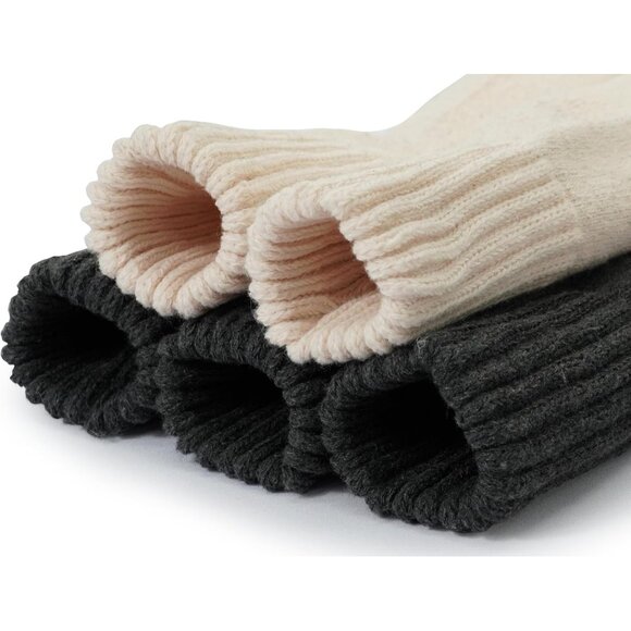 BenSorts Women5 Packs Gray Gray Gray Beige Beige Winter Thick Warm Boots Socks - Picture 3 of 6